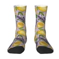 thumbnail image 1 of Yiaed Lavender Flowers Print Great elasticity Crew Socks Sports socks for Men and Women, 1 of 5