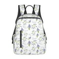 thumbnail image 1 of Yiaed Lavender Flowers Print Lightweight Backpack Travel Backpacks Hiking Daypack for Women Men, 1 of 5