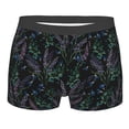 thumbnail image 1 of Yiaed Lavender Flowers Print Men's Soft Cotton Boxer Shorts Breathable Boxers Underwear Moisture-Wicking Underwear Stretch Boxer Briefs for Man-Small, 1 of 5