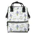 thumbnail image 1 of Yiaed Lavender Flowers Print Multi-Function Travel Backpack Nappy Bags, Nursing Bag, Fashion Mummy, Roomy Waterproof for Baby Care, Stylish and Durable, 1 of 5