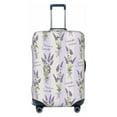 thumbnail image 1 of Yiaed Lavender Flowers Print Travel Luggage Cover Suitcase Protector Fits 18-32 Inch Luggage Wheel Covers Patterned Elastic Luggage Anti-scratch（No luggage）-Large, 1 of 5