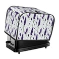 thumbnail image 1 of Yiaed Lavender Flowers Print Two Slice Bread Machine Cover, Universal Size Kitchen Appliance Cover for Bread Machine,Bread Machine Cover, 1 of 1