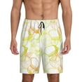 thumbnail image 1 of Yiaed Lemon Potatoes for Men's Soft Sleep Pajama Short Lounging Pajama Shorts-Large, 1 of 8