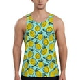 thumbnail image 1 of Yiaed Lemon1 Print Mens Compression Shirt Slimming Body Shaper Vest Workout Tank Tops Abs Abdomen Undershirts-Large, 1 of 7