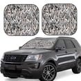 thumbnail image 1 of Yiaed Leopard And Zebra Print Car Front Windshield Sun Shade,Foldable Anti-UV Car Sunshade for Front Window for Most Vehicles-Large, 1 of 5