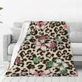 thumbnail image 1 of Yiaed Leopard Dots Pattern Fleece Throw Blanket,Fleece Throw Blankets for Couch & Bed All Season Use -50"x40", 1 of 3