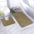 thumbnail image 1 of Yiaed Leopard Print Bathroom Mat Set 2 Pieces Mat Anti-Skid Pad Ultra Soft and Absorbent Bathroom Bath Mat Contour Bath Rugs for Toilet Base, 1 of 6