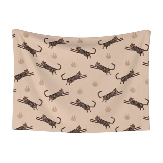 Yiaed Leopard Print Print Dog Blankets-Cat Blanket Washable for Couch Protection,Puppy Blanket, Soft Plush Reversible Throw Furniture Protector-Small