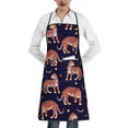 thumbnail image 1 of Yiaed Leopard Print Print Kitchen Apron with Hand Wipe Pockets,Big Pocket,Aprons for Women with Pockets, Waterproof for Cooking Baking, 1 of 7