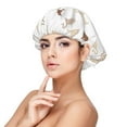 thumbnail image 1 of Yiaed Leopard Print Print Satin Bonnet Silk Bonnet Hair Bonnet for Sleeping Hair Bonnets, 1 of 6