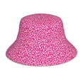 thumbnail image 1 of Yiaed Leopard Print Reflective Stripe Bucket Hat Unisex Funny Outdoor Fisherman Cap Beach Sun Hat, 1 of 5