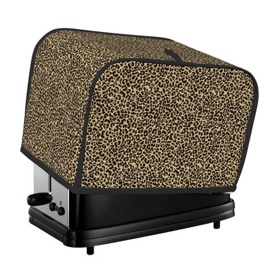 Yiaed Leopard2 Print Two Slice Bread Machine Cover, Universal Size Kitchen Appliance Cover for Bread Machine,Bread Machine Cover