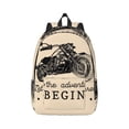 thumbnail image 1 of Yiaed Let The Adventure Begin Print Backpack, Premium Laptop Backpack, Travel Backpack for Women, Lightweight Backpacks, Comfortable Back Pack-Medium, 1 of 5