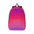 thumbnail image 1 of Yiaed Light Purple Glitter Print Backpack, Premium Laptop Backpack, Travel Backpack for Women, Lightweight Backpacks, Comfortable Back Pack-Medium, 1 of 7