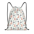 thumbnail image 1 of Yiaed Lighthouse Sailboat Print Drawstring Bags Drawstring Backpack Bulk String Back Pack Gym Sport Bag-Medium, 1 of 5