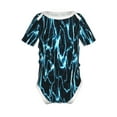 thumbnail image 1 of Yiaed Lightning Print Infant Climbing Short Sleeve Onesie One-Piece Baby Bodysuit Clothes 0-12 Months -6 Months, 1 of 6