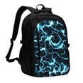 thumbnail image 1 of Yiaed Lightning Print Laptop Backpack,Business Travel Durable Laptops Backpack with USB Charging Port,Water Resistant College Computer Bag, 1 of 5