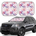 thumbnail image 1 of Yiaed Lilies Flowers Print Car Front Windshield Sun Shade,Foldable Anti-UV Car Sunshade for Front Window for Most Vehicles-Medium, 1 of 5