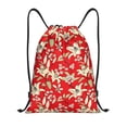 thumbnail image 1 of Yiaed Lilies Flowers Print Drawstring Bags Drawstring Backpack Bulk String Back Pack Gym Sport Bag-Medium, 1 of 5