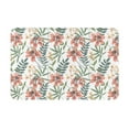 thumbnail image 1 of Yiaed Lilies Flowers Print Flannel Doormat Mat Outdoor Indoor Door Mats, Non Slip Durable Entrance Rugs for Outside Entry, Porch, Resist Dirt, 16"x24", 1 of 1