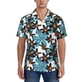 thumbnail image 1 of Yiaed Lilies Flowers Print Hawaiian Shirt for Men Short Sleeve Button Down Shirts Beach Shirts for Men-Medium, 1 of 5
