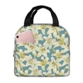 thumbnail image 1 of Yiaed Lilies Flowers Print Insulated Lunch Bag Reusable Cute Tote Lunch Box, Leakproof Cooler Lunch Bags for Work Office Travel School Picnic, 1 of 5