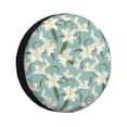 thumbnail image 1 of Yiaed Lilies Flowers Print Tire Wheel Cover, Waterproof Spare Tire Cover Fit for Jeep, Truck,Trailer, RV, SUV, Camper and Most Vehicle-14 inch, 1 of 6