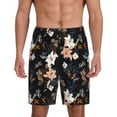 thumbnail image 1 of Yiaed Lilies Flowers for Men's Soft Sleep Pajama Short Lounging Pajama Shorts-Medium, 1 of 8