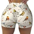 thumbnail image 1 of Yiaed Little Birds Print Women's Athletic Shorts Running Shorts Sporty Short High Waisted Elastic Workout Shorts for Yoga Gym Running & Sports -Medium, 1 of 7