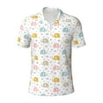 thumbnail image 1 of Yiaed Little ElephantPrint Men's Short Sleeve Polo Shirt,Golf Polo for Men Three-Button Golf Shirt Athletic Casual Collared T-Shirt- Medium, 1 of 7