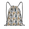 thumbnail image 1 of Yiaed Llama and Cactus1 Print Drawstring Bags Drawstring Backpack Bulk String Back Pack Gym Sport Bag-Small, 1 of 5