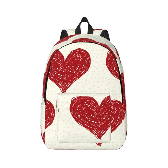 Yiaed Love Print Backpack, Premium Laptop Backpack, Travel Backpack for Women, Lightweight Backpacks, Comfortable Back Pack-Medium