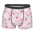 thumbnail image 1 of Yiaed Love Rabbit Print Men's Soft Cotton Boxer Shorts Breathable Boxers Underwear Moisture-Wicking Underwear Stretch Boxer Briefs for Man-Large, 1 of 5