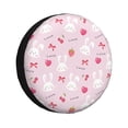 thumbnail image 1 of Yiaed Love Rabbit Print Tire Wheel Cover, Waterproof Spare Tire Cover Fit for Jeep, Truck,Trailer, RV, SUV, Camper and Most Vehicle-17 inch, 1 of 6
