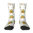 thumbnail image 1 of Yiaed Lovely Avocado Print Great elasticity Crew Socks Sports socks for Men and Women, 1 of 5