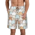 thumbnail image 1 of Yiaed Lovely Bear Print Men's Swim Trunks with Lining Quick Dry Sports Shorts Beach Shorts Boardshorts-XX-Large, 1 of 5