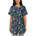 thumbnail image 1 of Yiaed Magic Toads in Hats Print Short Sleeve Pajama Sets for Women Casual Crew Neck 2 Piece Lounge Sets Women's Short-Sleeved Pajama-4X-Large, 1 of 5