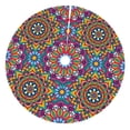 thumbnail image 1 of Yiaed Mandala Print Christmas Tree Skirt , Tree SkirtsTree Mat for Christmas Winter Holiday Indoor Decorations-36", 1 of 7