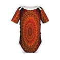thumbnail image 1 of Yiaed Mandala Print Infant Climbing Short Sleeve Onesie One-Piece Baby Bodysuit Clothes 0-12 Months -2 Years, 1 of 6