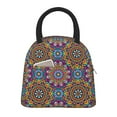 thumbnail image 1 of Yiaed Mandala Print Lunch Bag Adult Insulated Lunch Box, Leakproof Cooler Food Lunch Containers Reusable High Capacity Lunch Tote Bags-One Size, 1 of 6