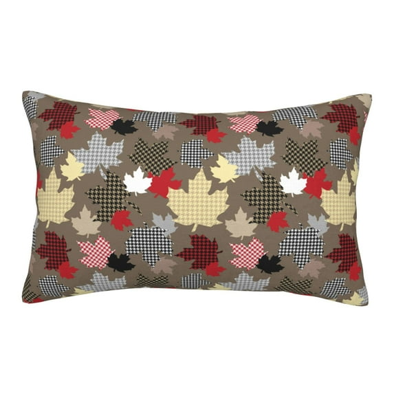 Yiaed Maple colorful Print Brushed Microfiber Envelope Pillowcases, Standard,Envelope Closure Pillow Cases(Without Pillow Core)-20"x30"