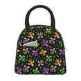 thumbnail image 1 of Yiaed Mardi Gras Carnival4 Print Lunch Bag Adult Insulated Lunch Box, Leakproof Cooler Food Lunch Containers Reusable High Capacity Lunch Tote Bags-One Size, 1 of 6