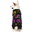 thumbnail image 1 of Yiaed Mardi Gras with Flamingo Print Dog Hoodie Security Pet Dog Costume Pets Dog Hoodie Sweatshirt with Pocket for Small Dogs-, 1 of 5