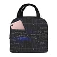 thumbnail image 1 of Yiaed Mathematica Science Print Insulated Lunch Bag Reusable Cute Tote Lunch Box, Leakproof Cooler Lunch Bags for Work Office Travel School Picnic, 1 of 5