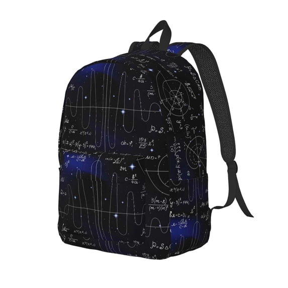 Yiaed Mathematica Science Print Print Laptop Backpack Travel Canvas Backpack Vintage Aesthetic Backpack for School Knapsack Backpack Backpack for School-