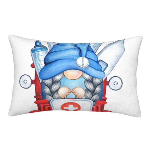 Yiaed Medicine Gnome Truck Red Print Brushed Microfiber Envelope Pillowcases, Standard,Envelope Closure Pillow Cases(Without Pillow Core)-14"x20"