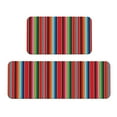 thumbnail image 1 of Yiaed Mexican Serape Blanket Stripes Kitchen Rugs Sets of 2 Kitchen Mats Cushioned Anti Fatigue Kitchen Rug Tapetes Para Cocina for Sink,Laundry Room, 1 of 6