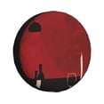 thumbnail image 1 of Yiaed Minimalist Romantic Dinner Print Print Tire Wheel Cover, tire covers for trailers,rv wheel covers,rv tire covers, camper tire covers,tire covers for cars-17 inch, 1 of 6