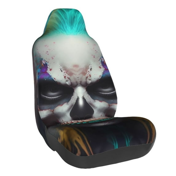 Yiaed Modern Abstract Colorful Skull C Print Car Seat Covers,Universal Auto Seats Protector Fits for Car,SUV Sedan,Truck,Automotive Seat Covers & Accessories