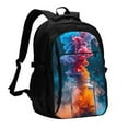 thumbnail image 1 of Yiaed Modern Art Red And Blue Colors Print Laptop Backpack,Business Travel Durable Laptops Backpack with USB Charging Port,Water Resistant College Computer Bag, 1 of 5
